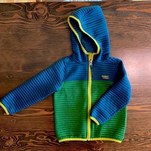 L.L.Bean Kids’ Airlight Full-Zip Hoodie, Colorblock Size 4T